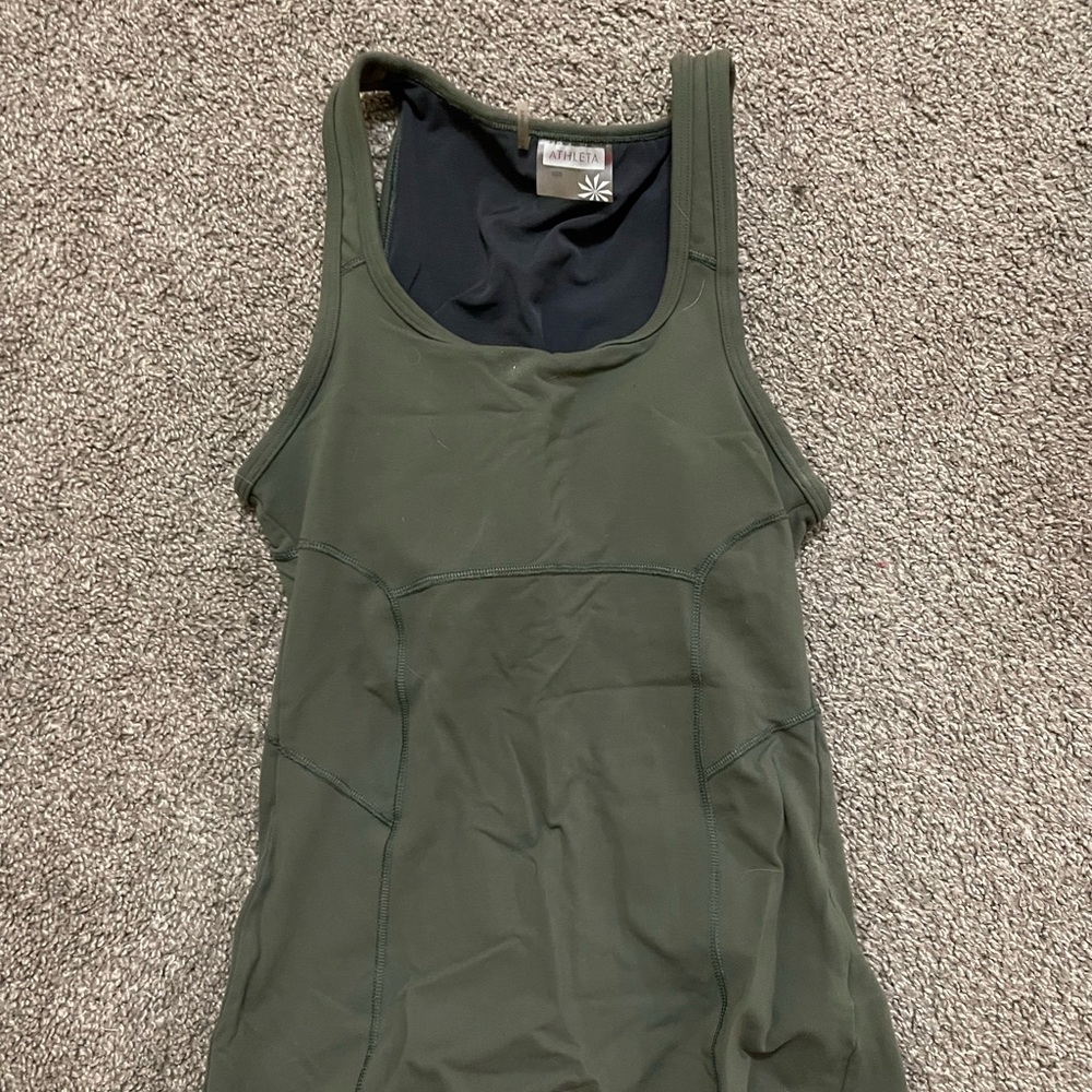 Dark green athleta tank size XXS